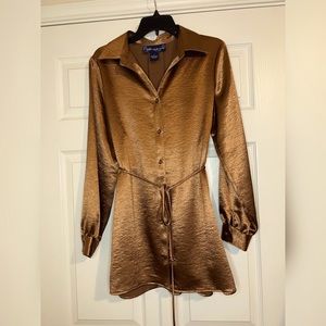 Susan Gracer Wrinkle-Free Tunic Satin Style Size S.